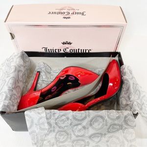 Juicy Couture Red Pointed Toe Heel 7.5
